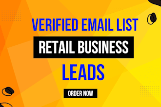 provide verified email list of retail business leads
