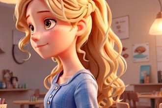 create custom ai 3d cartoon character