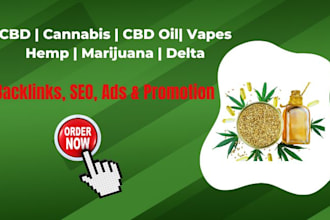 do SEO backlinks for cbd,marijuana,vape,cannbis guest post