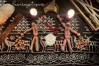 cast an obsession love spell using poppets