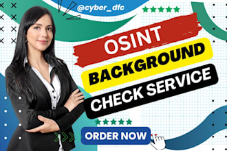 do osint investigation private detective background check and forensics
