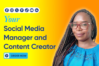 be your social media marketing manager and content creator