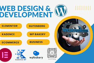 build a custom wordpress website using gutenberg and elementor