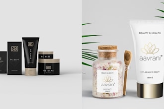 do feminine skincare logo and product design 24 hours