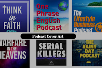 develop a professional podcast cover art