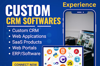 do custom software development, custom crm web applications or saas products