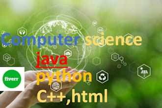computer science tasks using python and java