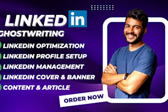 ghostwrite your linkedin posts and articles