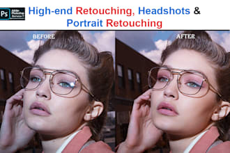 do portrait, headshot, and natural beauty retouching service