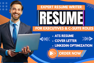 edit, write executive resume, cover letter, bio, linkedin for director, vp, CEO