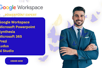 do google workspace, powerpoint, synthesia microsoft 365