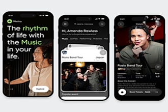develop live streaming app, website music app, music streaming app
