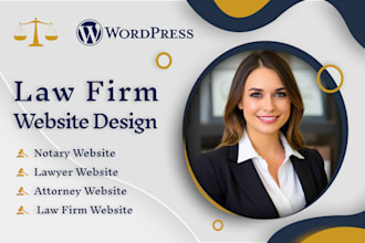 design professional wordpress websites for lawyers, law firms, and notaries