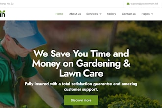 lawn care website, garden cleaning website, landscaping website, cleaning site