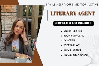 find top active literary agent for your movie script, screenplay, tv series
