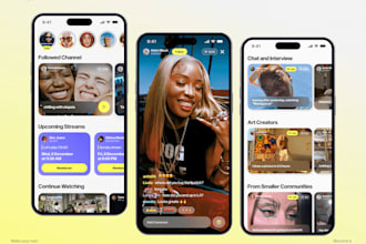 design and develop live streaming app, video streaming app, broadcast app