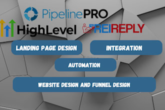 do gohighlevel landing page  website funnel  rei reply automation pipeline pro