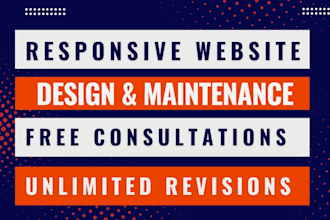 design a fully responsive wordpress site, do landing and web pages or websdesign