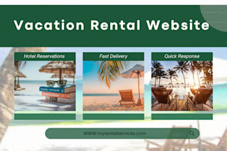 design vacation rental websites, short term rental website, and lodgify website
