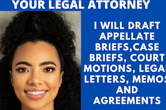 write winning appellate briefs, case briefs, motions and  complaints