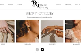 design jewelry shopify store wristwatch store necklace store fashion website