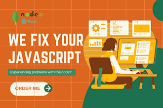 fix javascript, node js, react js code issues and wp error