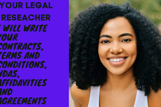 draft legal documents, contracts and agreements
