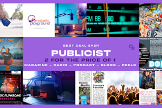 be your promoter and publicist for 1 year