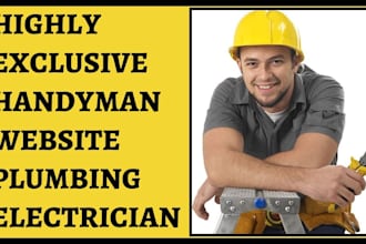 design handyman website plumbing electrician roofing construction website