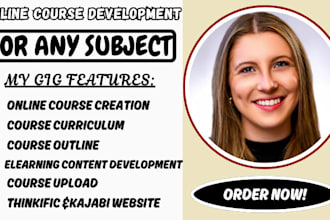 create online course content for any subject