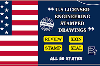 usa stamp licensed civil engineering projects for permit