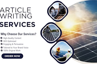 write article for your solar company that convert