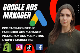 google ads manager PPC campaign setup facebook instagram ads shopify marketing