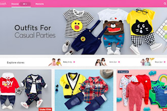 wordpress baby clothing store website, dropshipping kid clothing store website