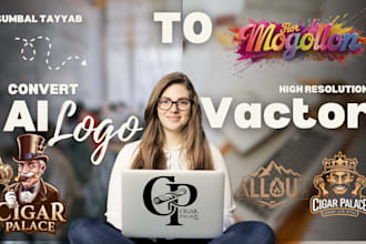 convert your ai generated business logo to vector in 24 hours
