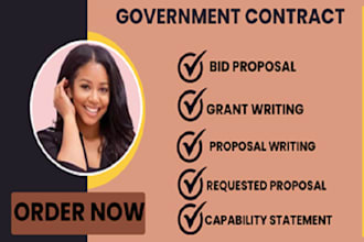do your government contract bid proposal capability statement