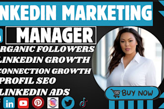 grow your targeted linkedin connections and followers with organic marketing ads