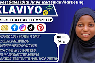 klaviyo email marketing, klaviyo flows, klaviyo sales funnel, shopify marketing