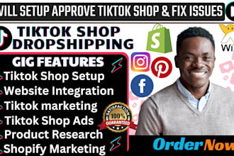 set up tiktok shop facebook shop tiktok dropshipping tiktok affiliate tiktok ads