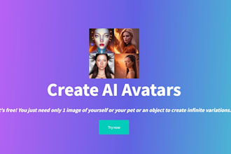 develop ai avatar generator website, ai video, ai talking avatar