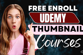 design online course video thumbnail for udemy and thinkific course