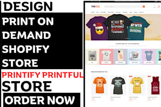 setup print on demand shopify store print on demand esty shop using printful