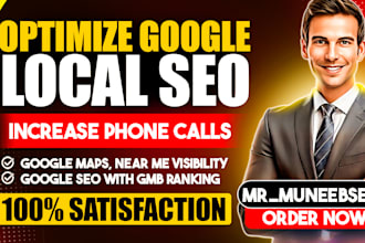 do local SEO service for gmb optimization and gmb ranking with google stacking