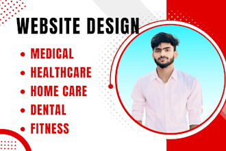 design modern home care, fitness, dental and medical website