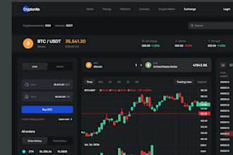 develop crypto exchange website, crypto trading website, blockchain website