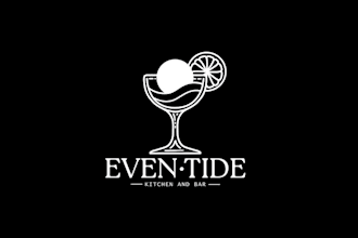 eye catching modern waterfront eatery logo