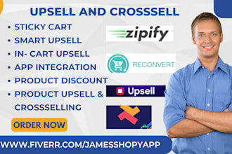 create shopify upsell and crosssell reconvert bold  selleasy zipifly upcart