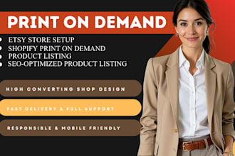 setup shopify print on demand store, printful, printify, etsy pod, shopify pod