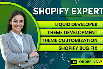 be your shopify liquid developer and shopify custom coding developer