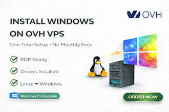 install windows on ovh server